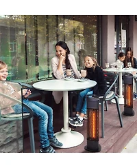 Zachvo Outdoor Electric Heater, 25.6" Waterproof Patio Heater with Touch & Rocker Switch