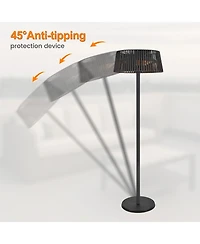 Zachvo Patio Heater with Remote, 3 Adjustable Power Levels, 78.7" Tall, Waterproof, Anti-Tipping,Indoor and Outdoor
