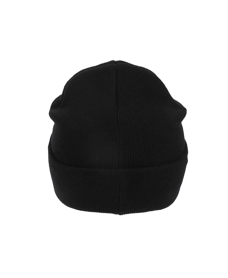 Spongebob Squarepants Men's Spongebob Square Pants Embroidered Circle Character Patch On Black Cuff Beanie