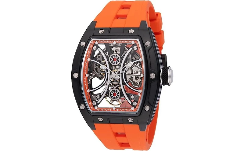 Invicta Men's 49020 S1 Rally Automatic 3 Hand Orange Dial Watch
