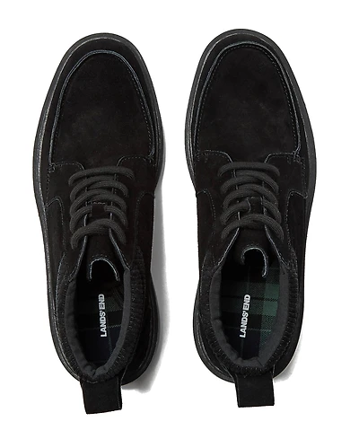 Lands' End Men's Moc Toe Flannel Lined Lace Up Boots