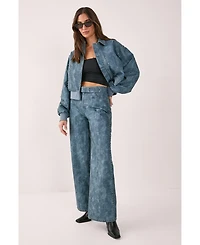 Nasty Gal Women's Studded Detail Belted Trouser