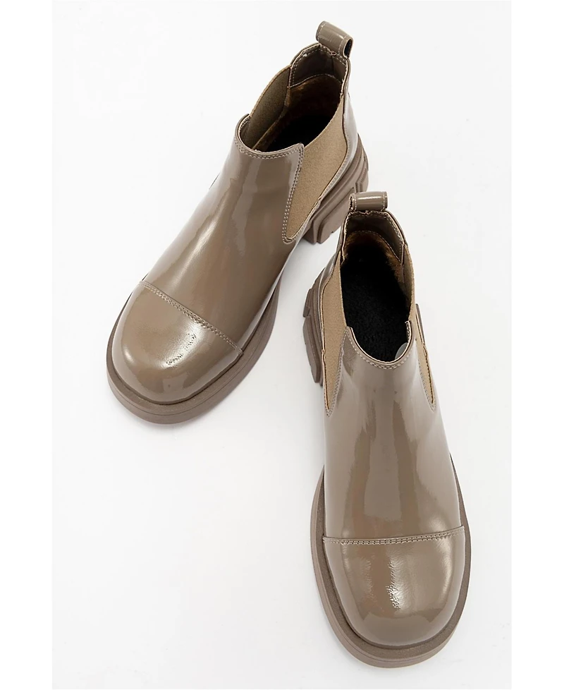 Prologue Shoes Cafune Patent Platform Boot (Women)