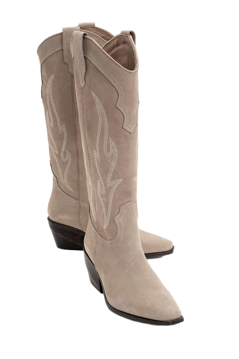 Forever & Always Shoes Pietro Leather Western Knee High Boot (Women)