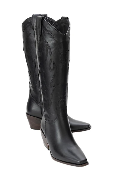 Forever & Always Shoes Pietro Leather Western Knee High Boot (Women)