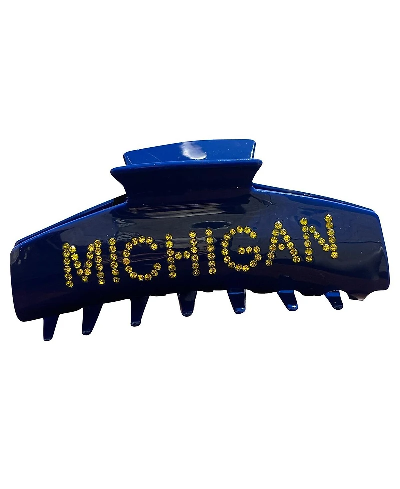 Emerson Street Clothing Co. Navy Michigan Wolverines Rhinestone Claw Hair Clip