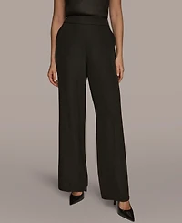 Donna Karan New York Women's Wide Leg Side Zipper Pants