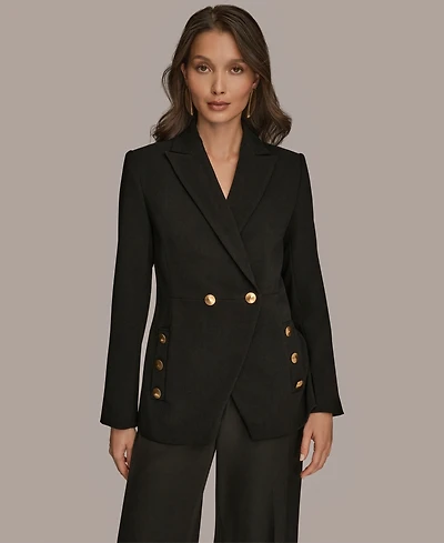Donna Karan New York Women's Long Sleeve Double Breasted Blazer