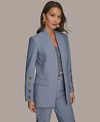 Donna Karan New York Women's Button Long Sleeve Blazer