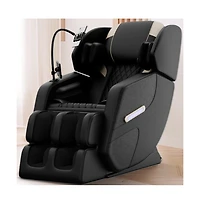 Zero Gravity Massage Recliner with Heating, Foot Rollers & Air Compression, Full Body Chair Bluetooth-Maison Boucle