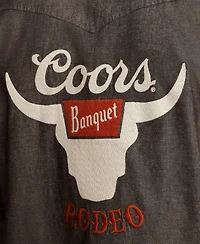 Lucky Brand Men's Coors Rodeo Western Spread Collar Shirt