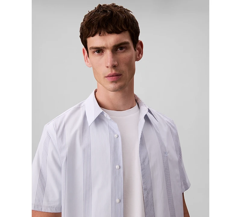 Calvin Klein Men's Classic Fit Striped Shirt