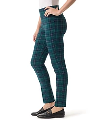 Women's Tummy-Control Printed Pull-On Slim Trousers