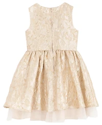 Rare Editions Girls 2T-6X Brocade Sleeveless Dress