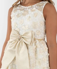 Rare Editions Girls 7-16 Soutache Illusion Bodice Dress