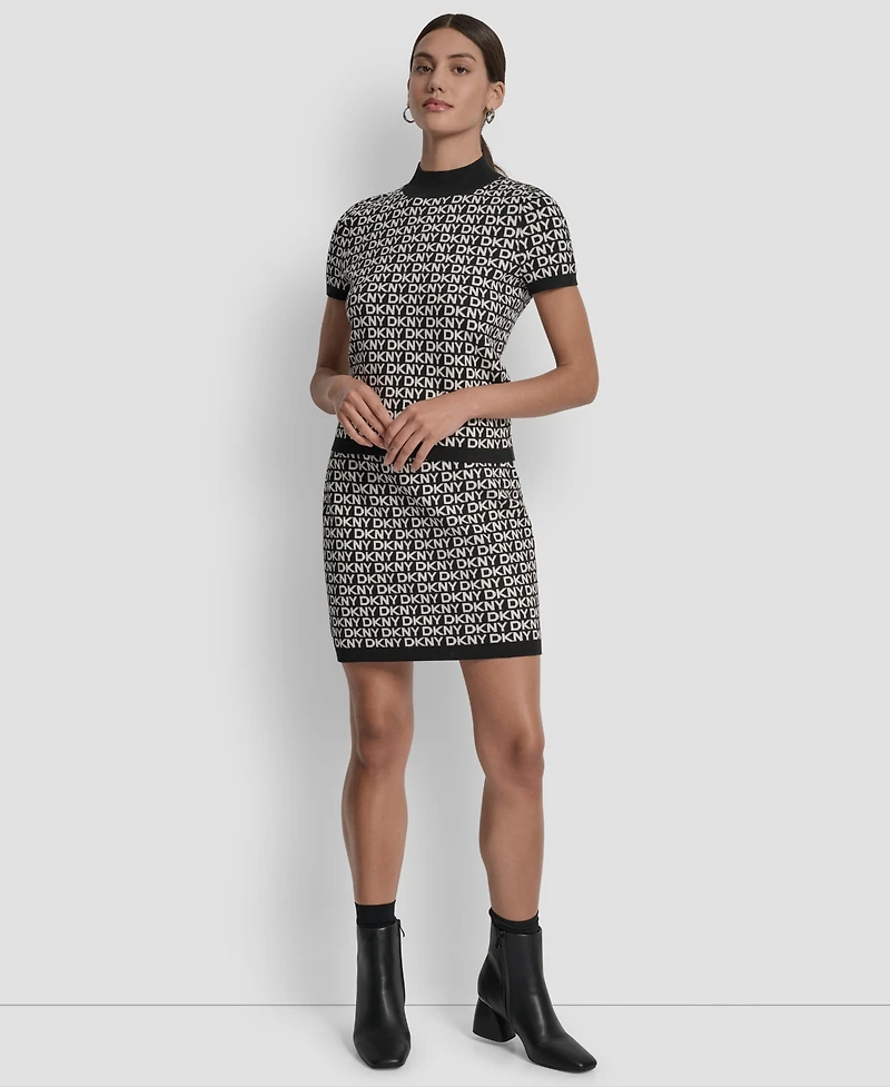 Dkny Jeans Petite Short Sleeves Sweater