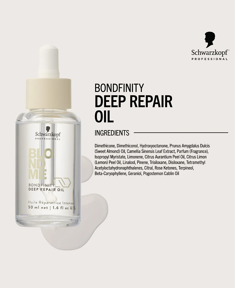 Schwarzkopf BlondMe Bondfinity Deep Repair Oil, 1.6 oz.