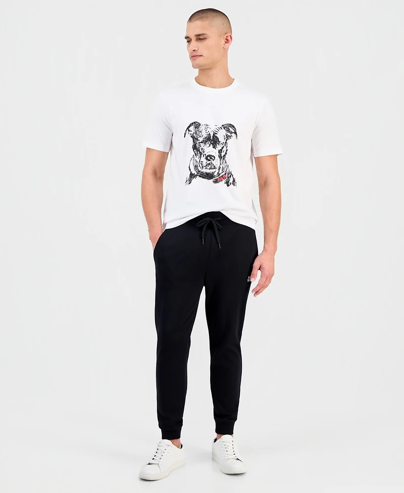 Hugo Boss Men's Dubrox Short-Sleeve Dog Graphic Crewneck T-Shirt