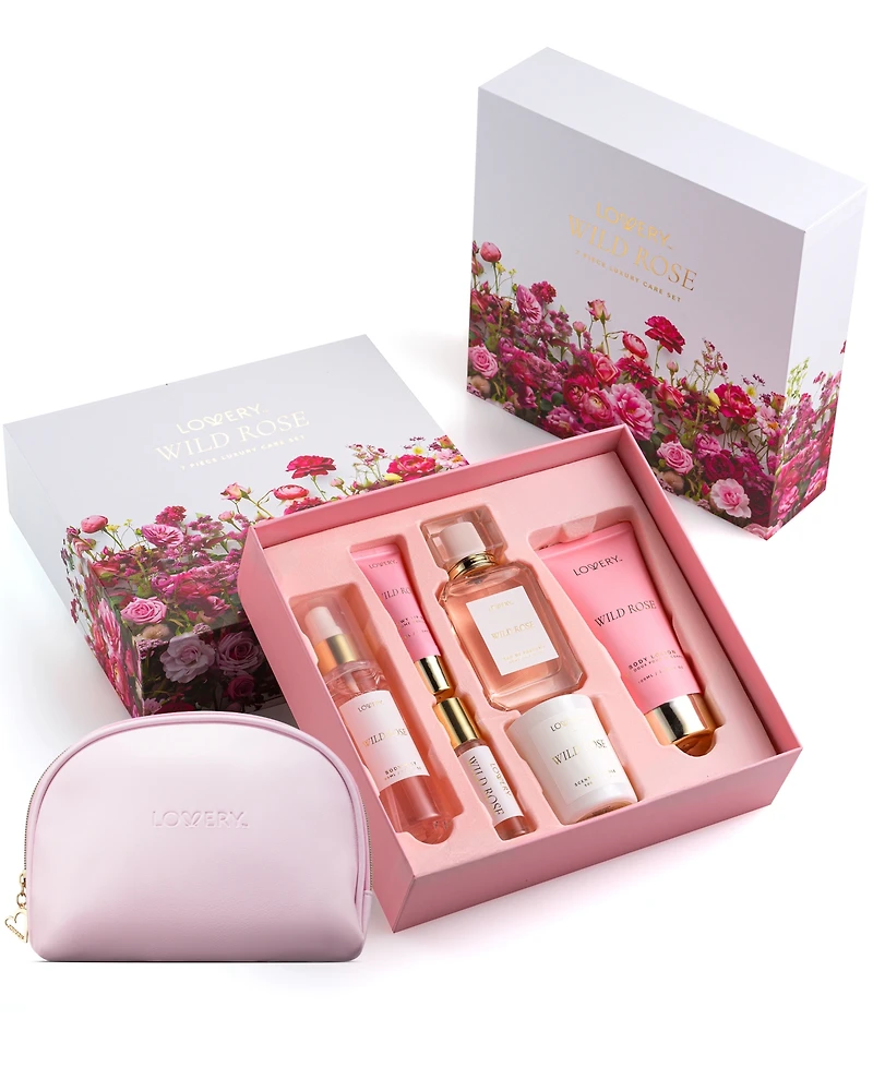Lovery 7-Pc. Wild Rose Gift Set