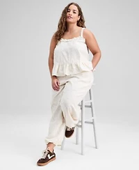 Now This Trendy Plus Size Jacquard Top Drawstring Pants Macys Exclusive