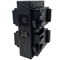 Core Swx Nanox Micro 150 150Wh 14.8V 9900mAh Smart V-Mount Battery, 4-Pack with Gp-X4S Quad Charger