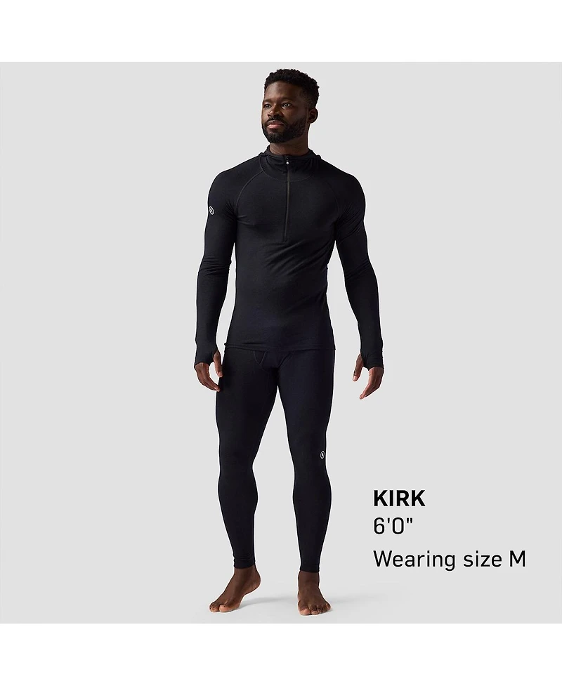 Backcountry Men's Cedars Rws Merino Lt-Wt Baselayer 1/2-Zip Scuba Top Lightweight Long Underwear Tops