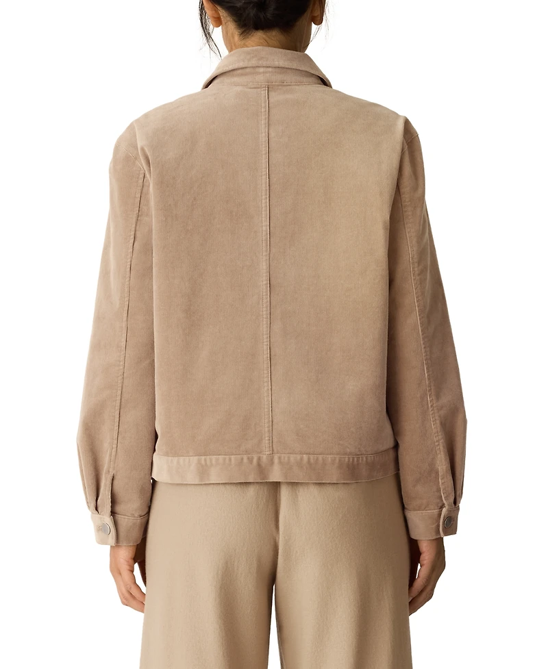 Eileen Fisher Women's Classic Collar Long Sleeve Jacket
