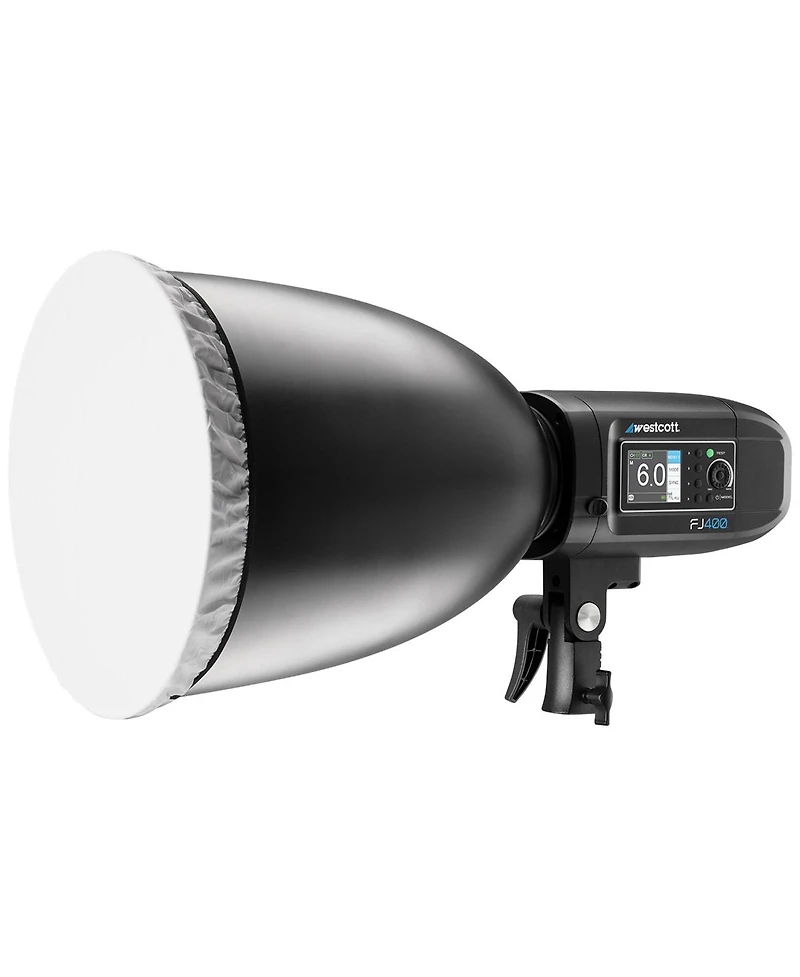 Westcott 45-Degree Deep Focus Reflector with Honeycomb Grids & Diffusion, Bowens-Mount, Silver/Black