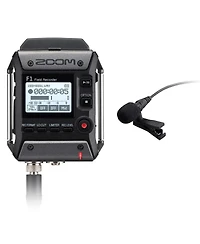 Zoom F1 Field Recorder with Lavalier Microphone