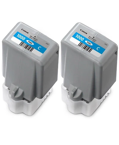 Canon 2 Pack Pfi-1000 C Cyan Lucia Pro ink for imagePROGRAF Pro-1000