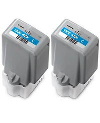 Canon 2 Pack Pfi-1000 C Cyan Lucia Pro ink for imagePROGRAF Pro-1000