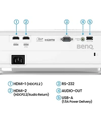 BenQ TK700ST 4K Ultra Hd Hdr Short Throw Dlp Home Theater Gaming Projector