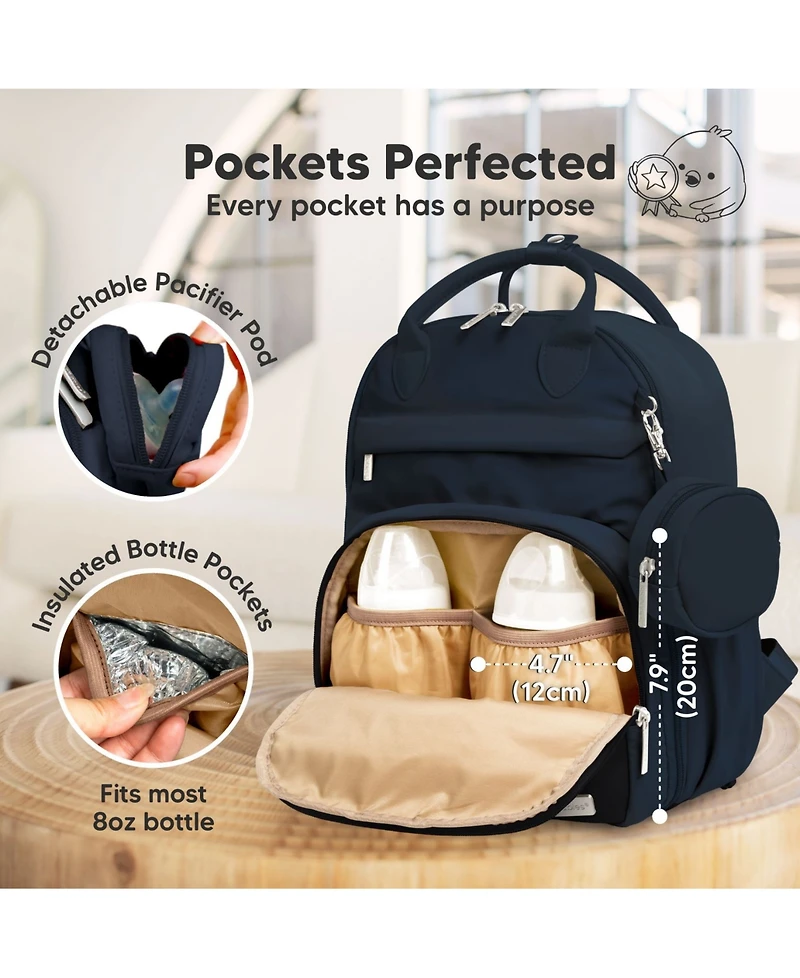 KeaBabies Play Diaper Bag Backpack Comes with Portable Changing Pad, Baby for Mom, Travel Essential