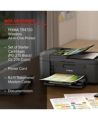 Canon Pixma TR4720 Wireless All-In-One Inkjet Printer, Black