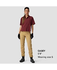 Backcountry Women's Slickrock Short-Sleeve Button-Up Jersey Mountain Bike Jerseys Short Sleeve