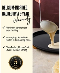 Alva Energy 11" Ceramic Nonstick Griddle Pan - Restaurant-Quality Results, Zero Chemicals