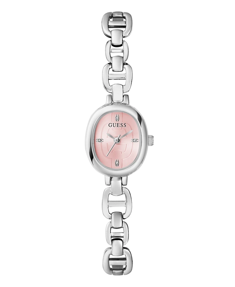 Guess Women's Silver-Tone Analog Watch, 21mm