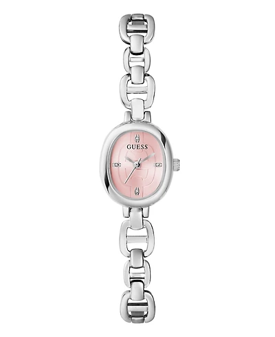 Guess Women's Silver-Tone Analog Watch, 21mm