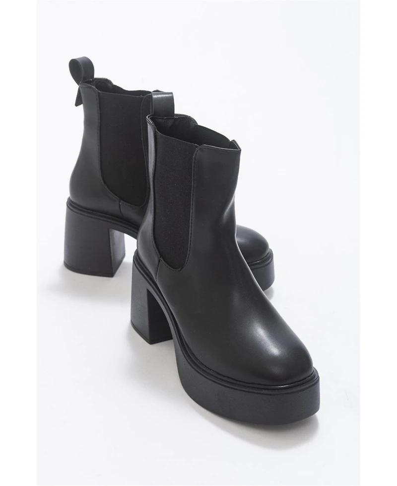 Prologue Shoes Fenira Platform Heel Chelsea Boot (Women)