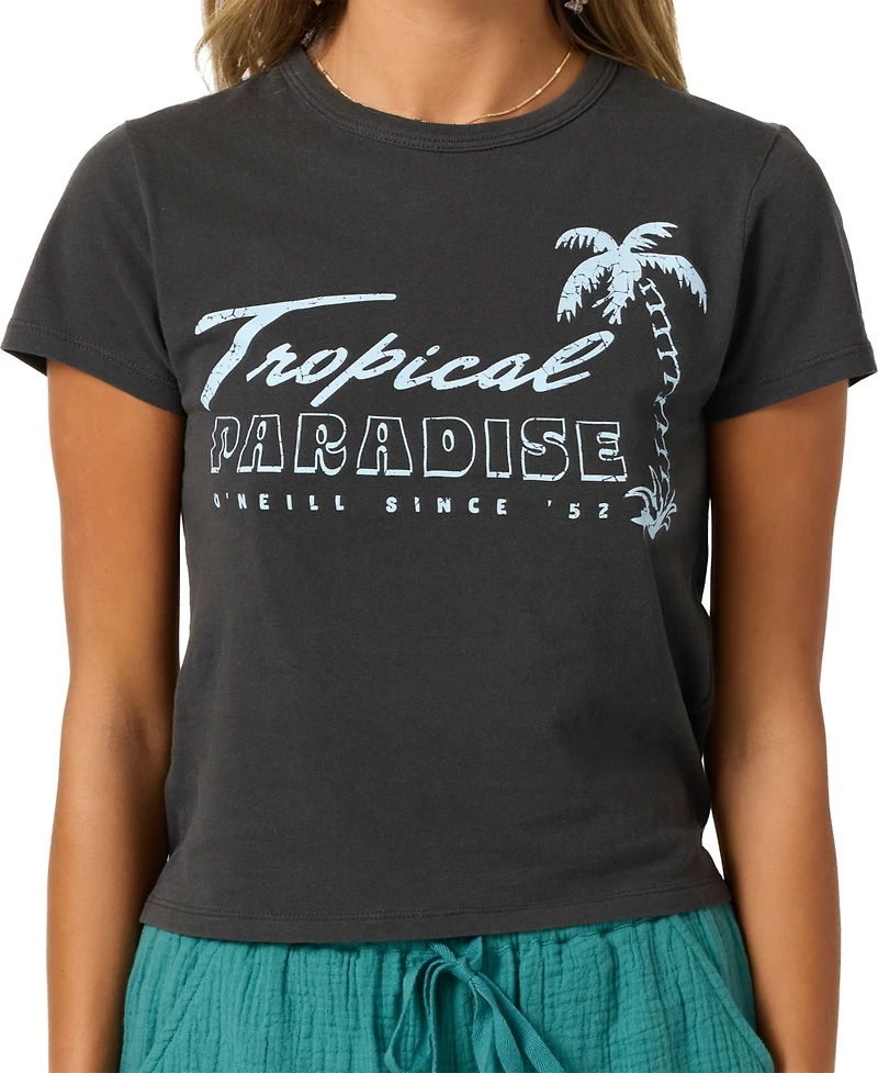 O'Neill Women's Tropical Paradise Cropped T-Shirt