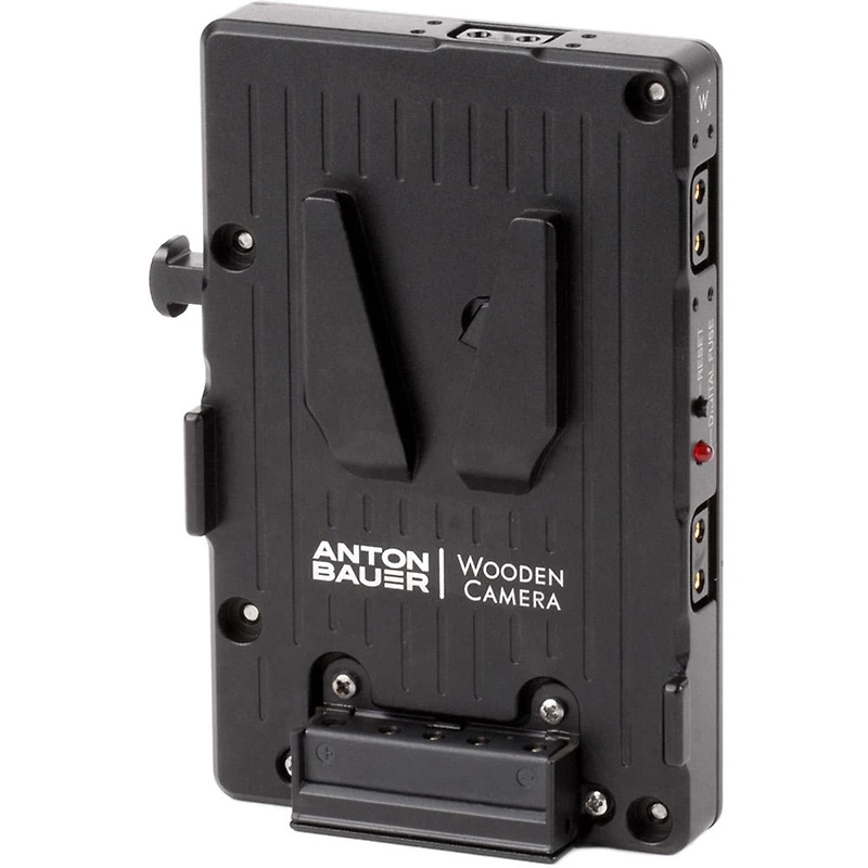Wooden Camera Wc Pro Gold Mount Camera Side to V-Mount Battery Side Adapter, 3x D-Tap and Digital Fuse