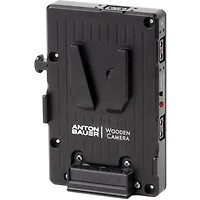 Wooden Camera Wc Pro Gold Mount Camera Side to V-Mount Battery Side Adapter, 3x D-Tap and Digital Fuse