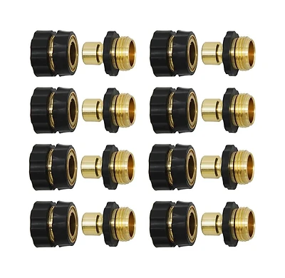 Twinkle Star Garden Hose Quick Connector Fitting Male and Female 8-Pack