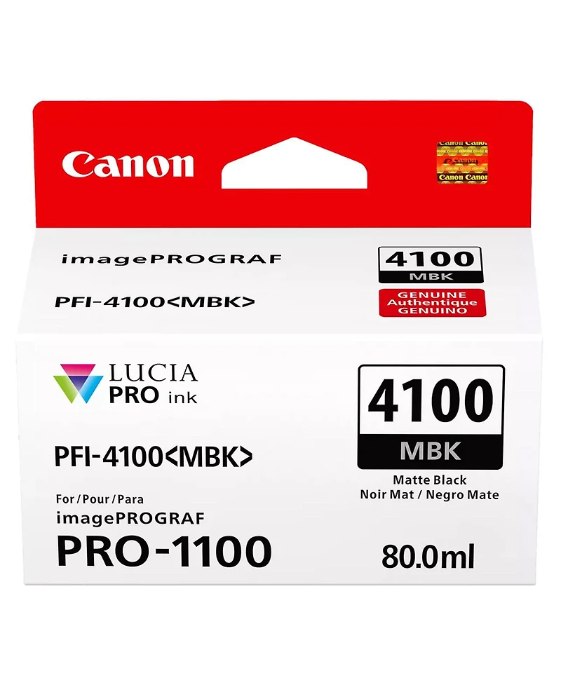 Canon imagePROGRAF Pro-1100 17" Professional Wide Format Wireless Inkjet Photo Printer, Bundle with Color Ink Pack
