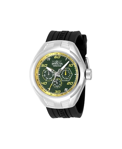 Invicta Men's 47728 Invicta Racing Quartz Chronograph Green, Yellow Dial Watch