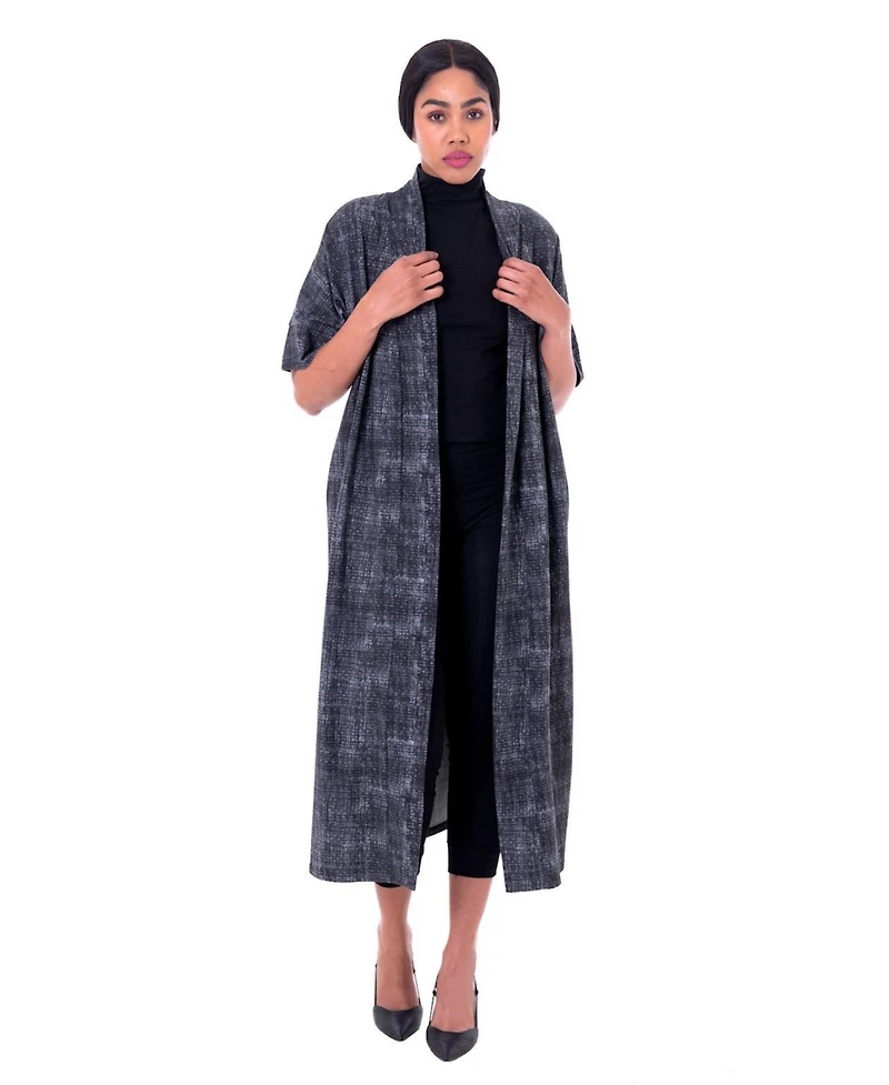 Dai Moda Women's Etc Print Open Duster