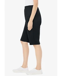 Woman Within Plus Knit Bermuda Short