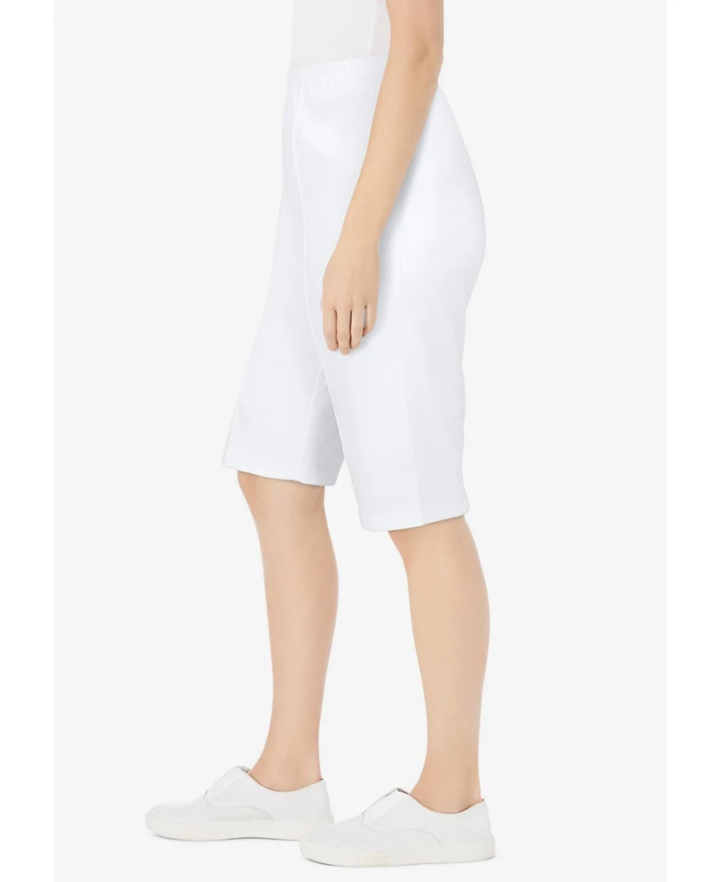Woman Within Plus Knit Bermuda Short