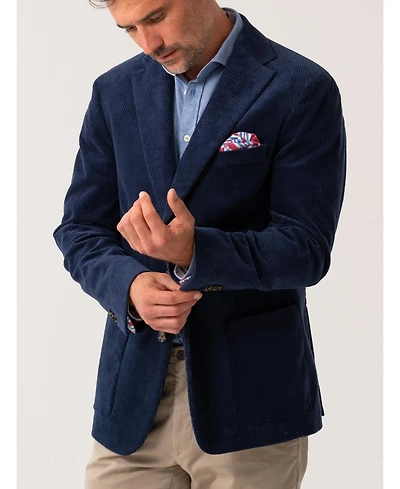 Koy Clothing Men's Blue Corduroy Blazer