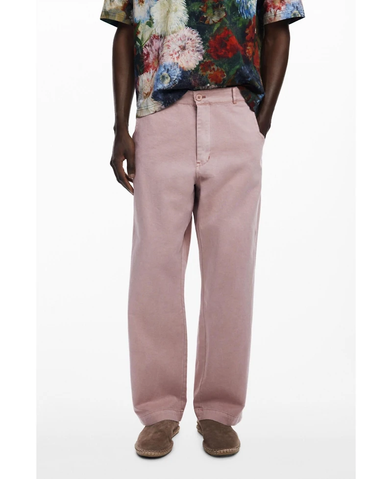 Desigual Men's Long pants with topstitching